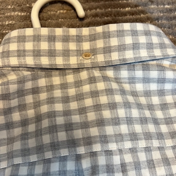 J. Crew mens gray plaid long sleeve shirt. Large - Picture 8 of 9